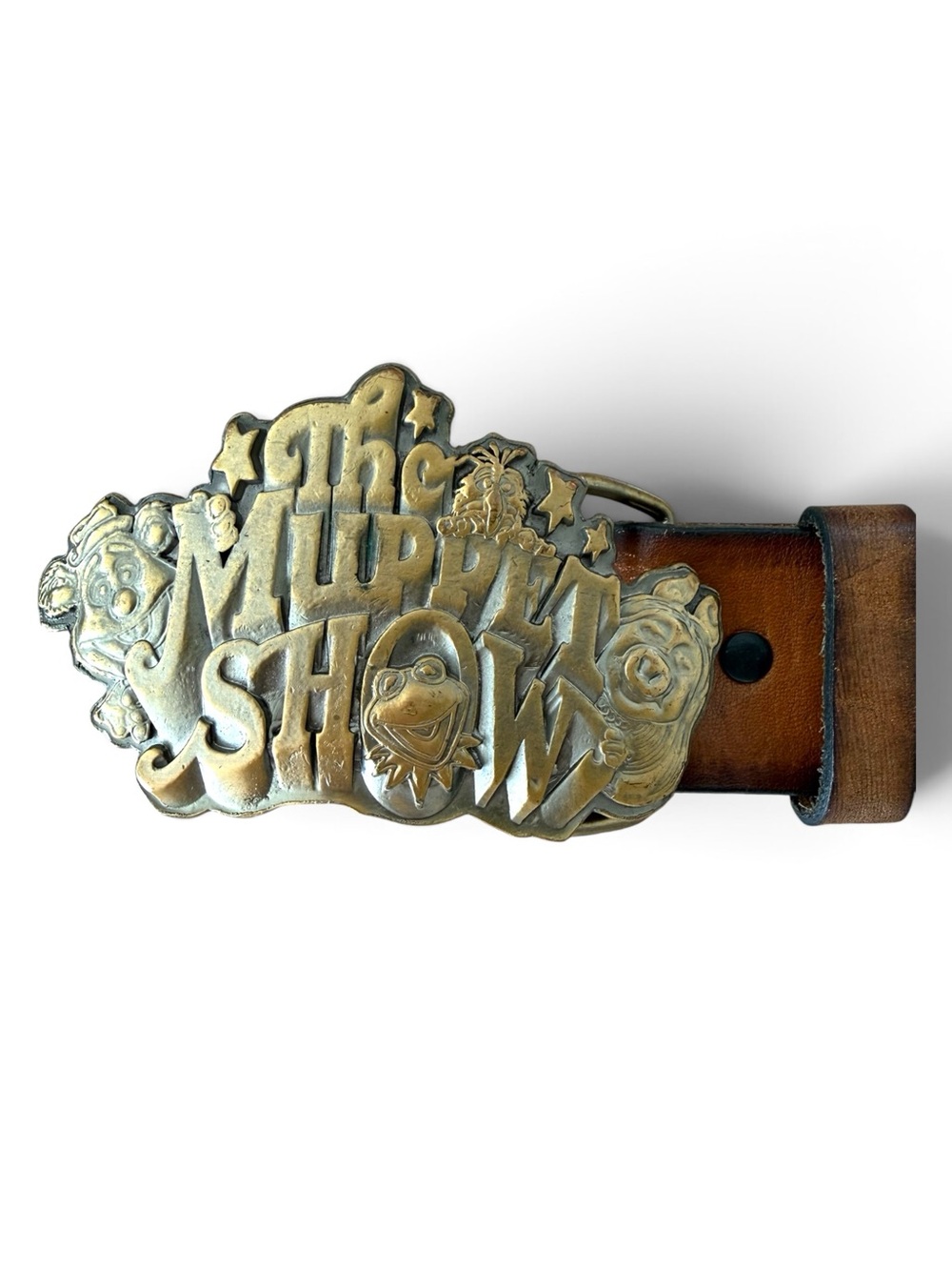 The Muppet Show Brass Buckle Leather Belt - Brown - Picture 5 of 7